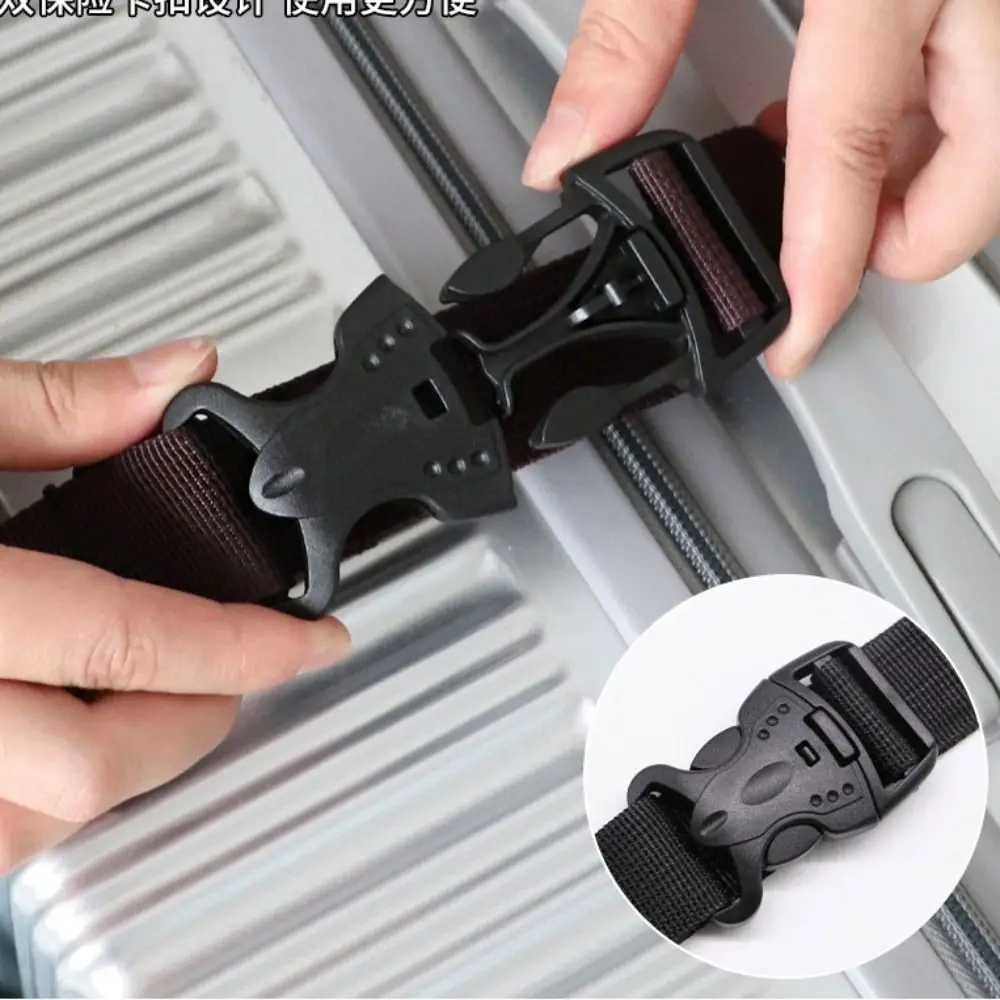 Nylon Luggage Straps Belts Suitcase Bag Straps Hanging Buckle Straps Adjustable Baggage Lock Hooks Travel Baggage Ties