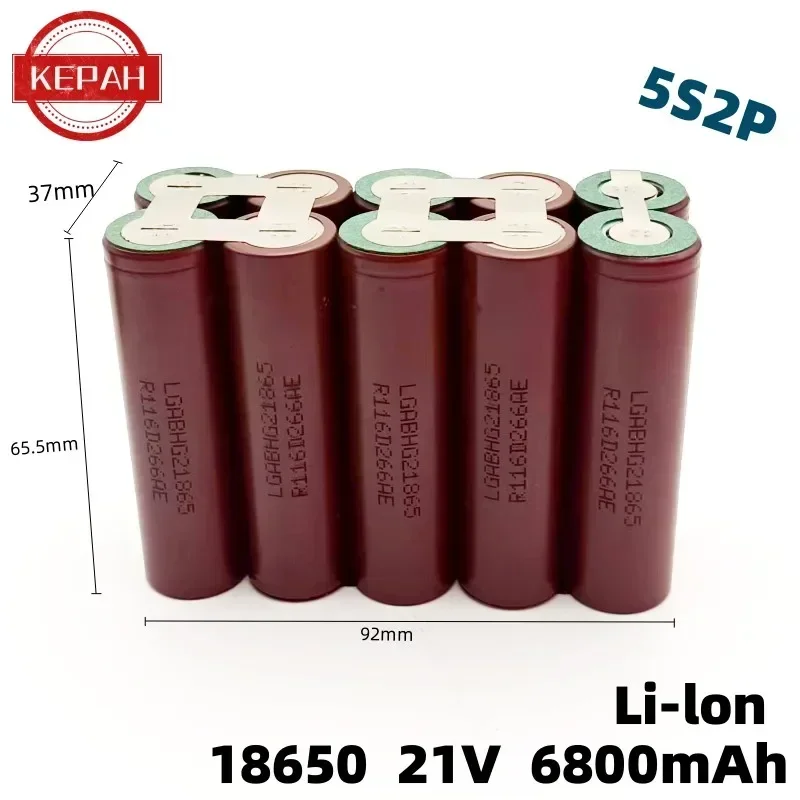 Dostosowany akumulator 18650 HG2 30A śrubokręt wiertarka elektryczna akumulator litowo-lonowy 3s2p 4s2p 5s2p 1s3p 2s2p 3.7V-21V hg2 3400mAh -6800mAh