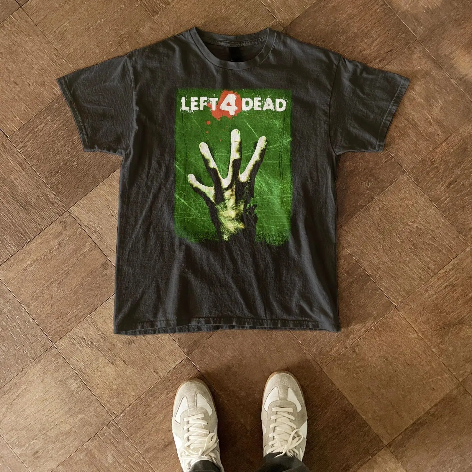 

Left 4 Dead 1 Ad Campaign Tee, L4D promo tee, Classic gaming tee horror game