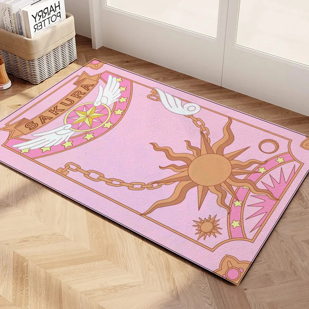 Card Captor Sakura Mat Exterior Entrance Door Mat Outdoor House Entrance Mat Bedroom Carpet for Kitchen Modern Home Decoration