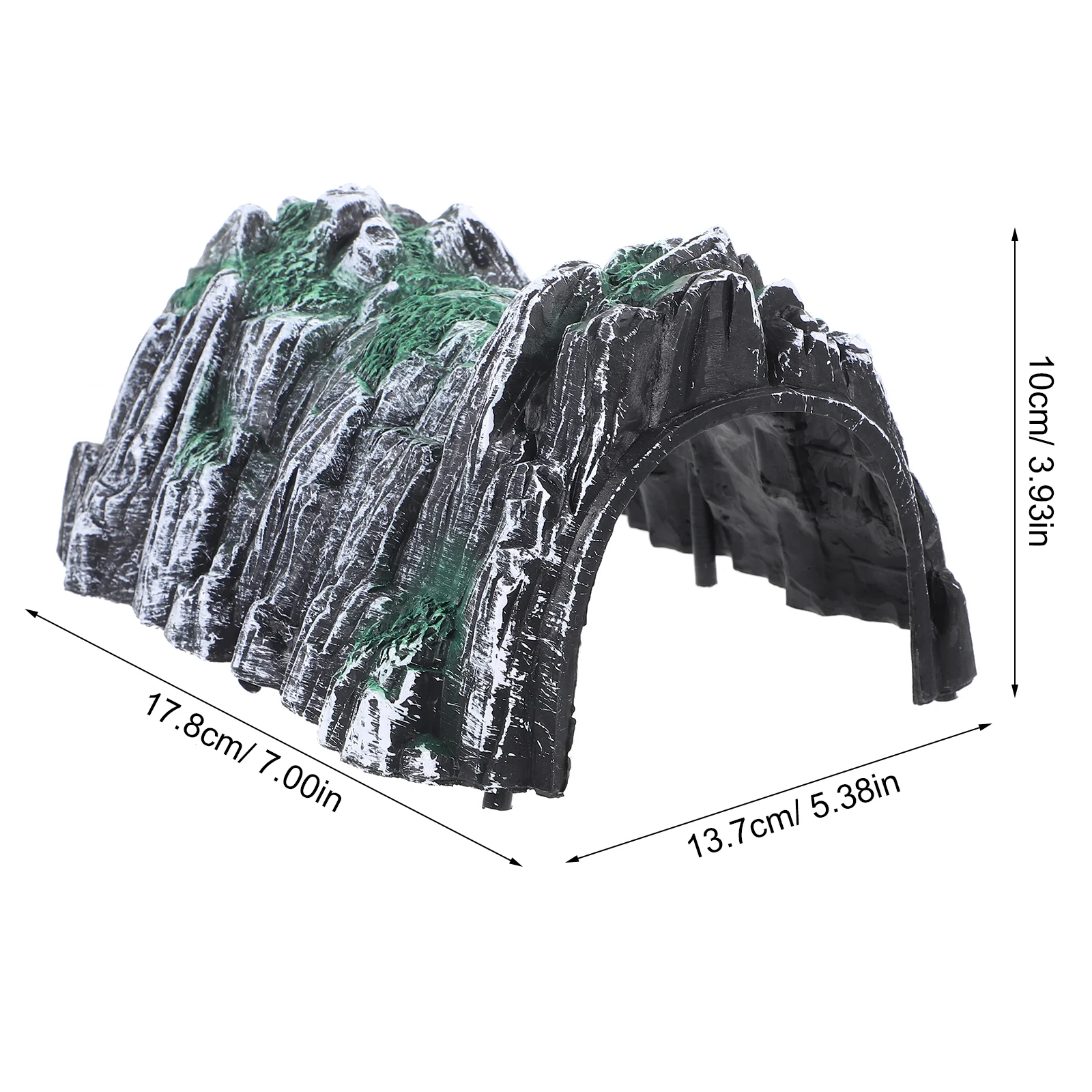 4-częściowy tunel do pociągu skalnego Model symulacyjny Plastikowe akcesoria Zabawka dla dzieci