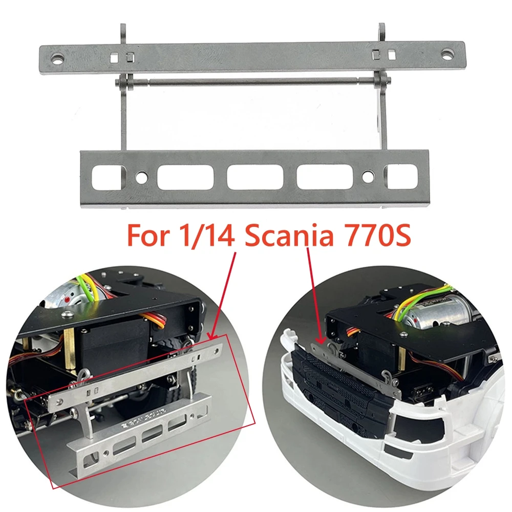 

Metal Flip-Up Cover Hinge for Tamiya 1/14 Scania 770S Upgrade Car Front Rotating Mounting Bracket RC Car Accessories