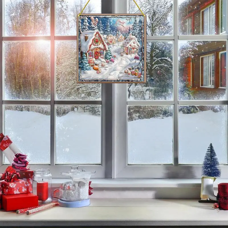 

Gem Painting Christmas Wreath Acrylic Board Gem Painting Rhinestones Painting Kits Decorative Painting Crystal Rhinestones Wall