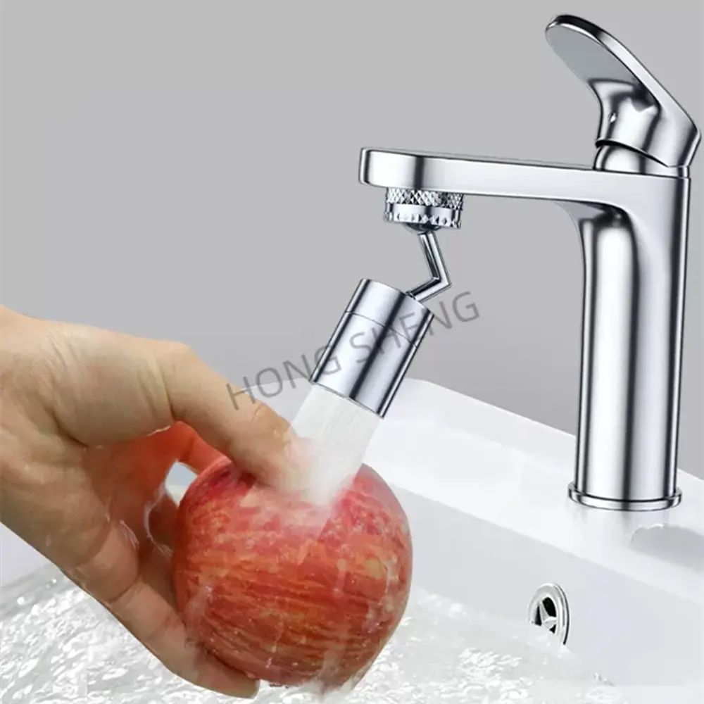 720° Rotation Faucet Aerator Splash-proof Swivel Plastic Kitchen Tap Extend Water Nozzle Faucet 22/24mm Adaptor Faucets Bubbler