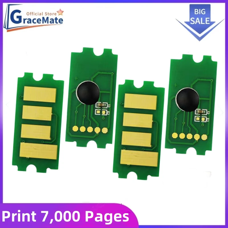 GraceMate 12pcs Chip TK-5140 EU, TK-5142 US, TK-5144 AP For Kyocera ECOSYS P6130/M6030/M6530 Toner Kit TK5140K TK5144K TK5142K