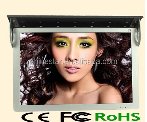 24 Inch roof-fixed bus ultra thin lcd advertising display