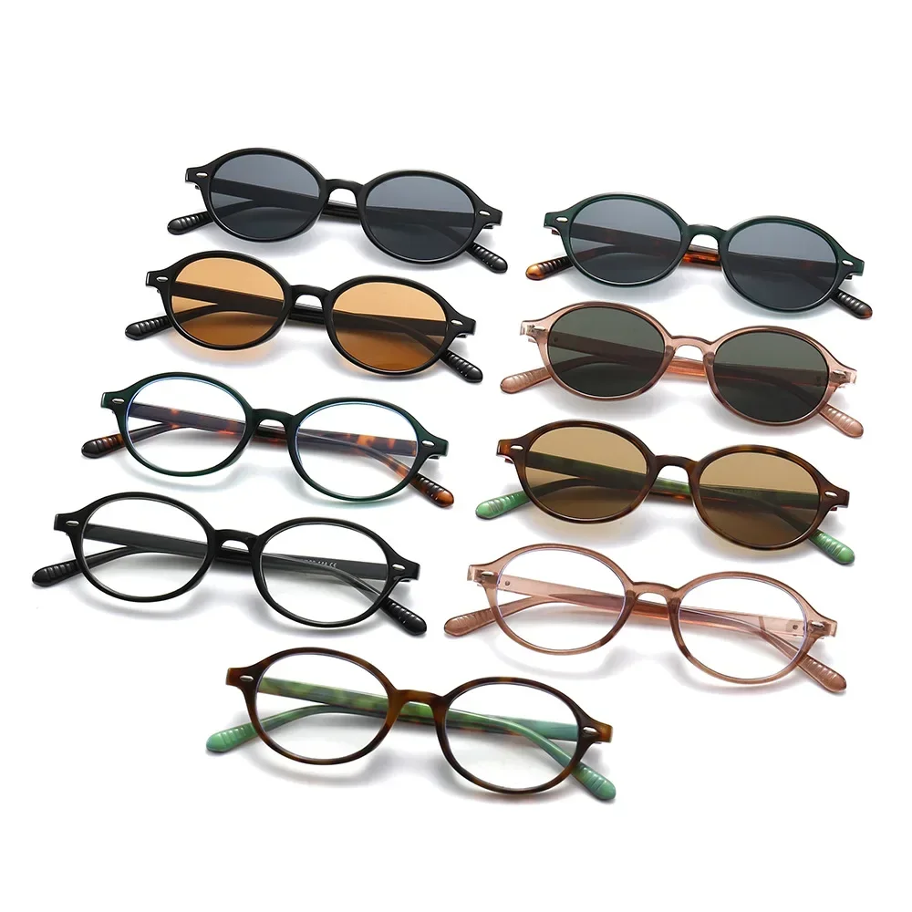 

Retro Oval Sunglasses Y2K Personalized Small Frame Sunglasses for Women Vintage Luxury Designer Anti Blue Light Sun Glasses