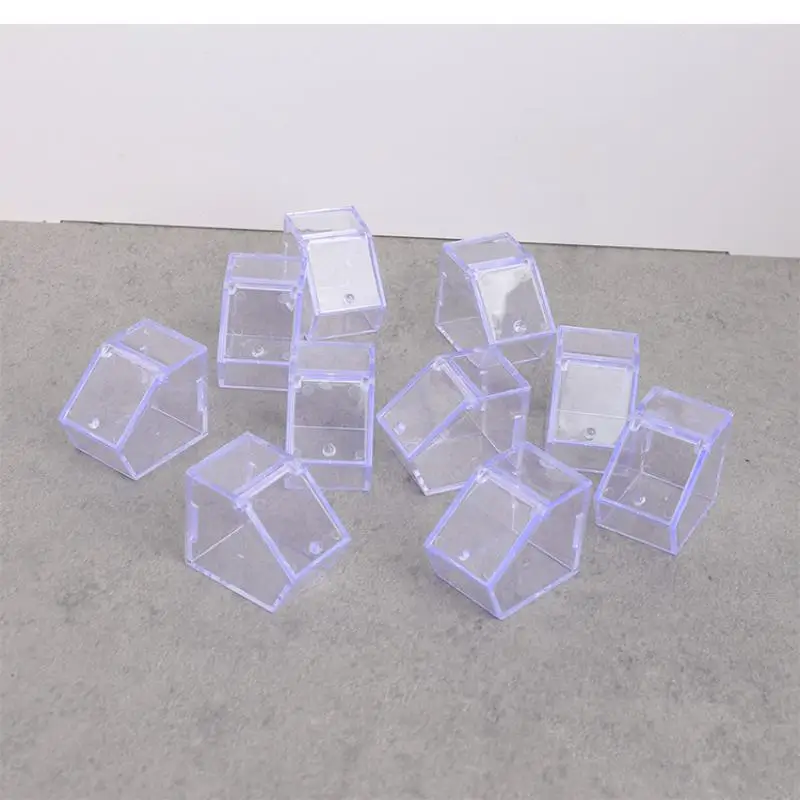 Decorazione della scena del supermercato della casa delle bambole Accessori per la casa delle bambole giocattolo 5 pezzi Modello mini espositore di stoccaggio trasparente per casa delle bambole