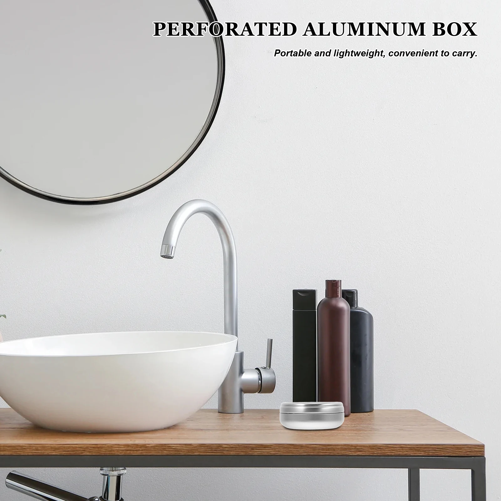 

Empty Aluminum Jar 100ml Soap Box Metal Tin Container Lid DIY Balms C Favors C ies Samples Round Safe Easy Open Close