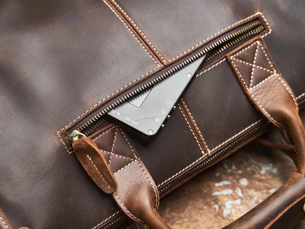 Nupugoo Vintage Echt leder Herren Aktentasche Umhängetasche verrückte Pferd Leder Handtasche mit 16-Zoll-Laptop – Detail 11