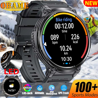 New1.85” HD ScreenLED Flashlight Smart Watch Men 730mAh Large Battery BTCall Man Bracelet Waterproof Fitness Outdoors Smartwatch