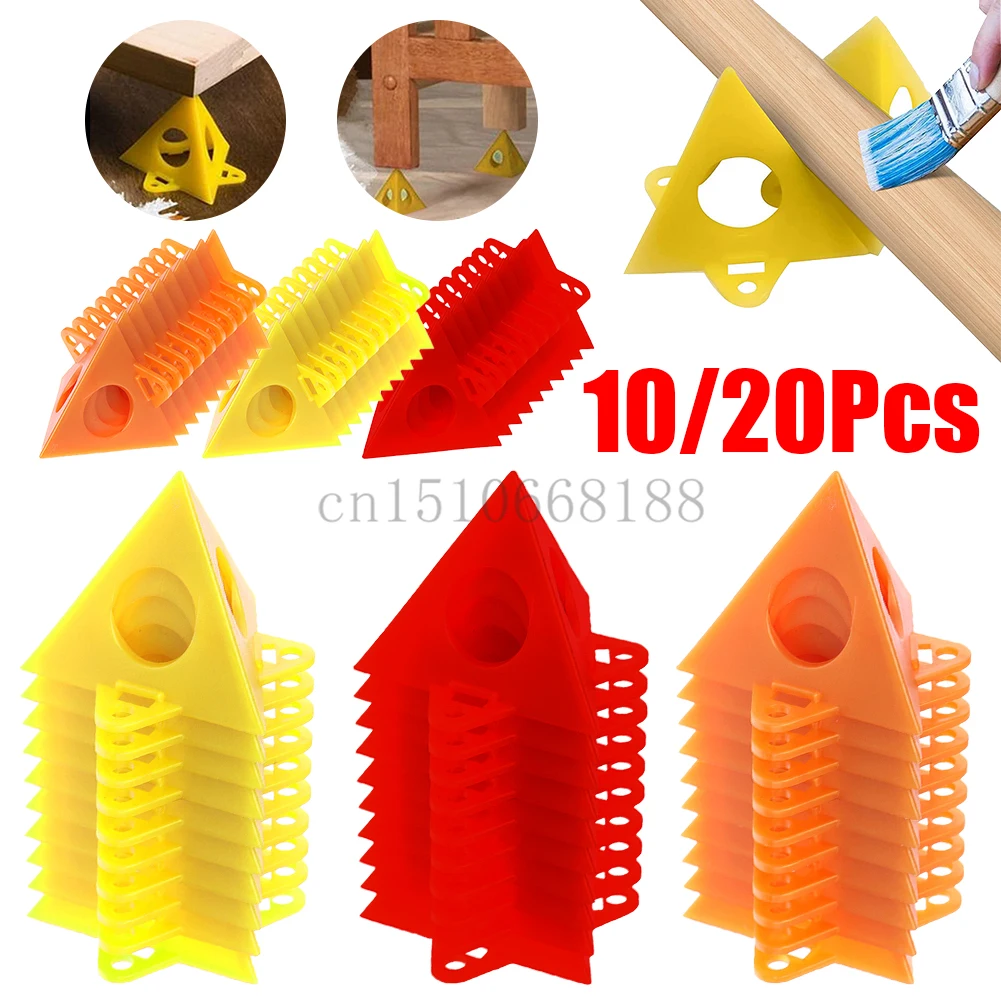 10/20Pcs Pyramid Stands Triangle Stands Paint Tool Triangle Paint Pads Feet for Woodworking Carpenter Accessories Pads