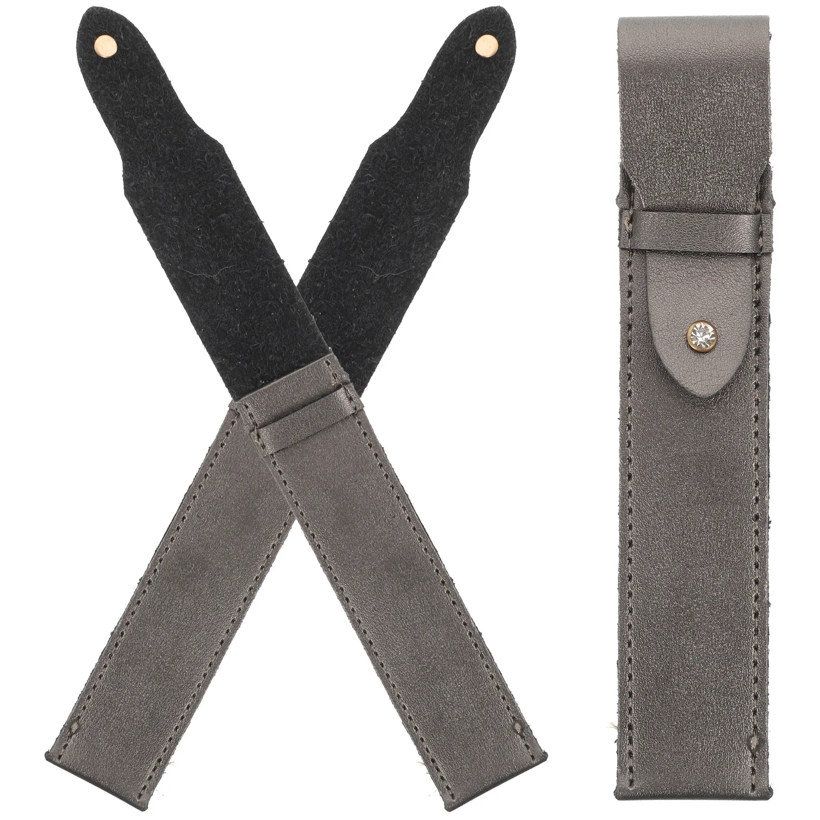 3개입 속눈썹 핀셋 가방 PU 보관 케이스 자석 스냅 버튼 컴팩트 경량 휴대용 메이크업 핀셋 파우치