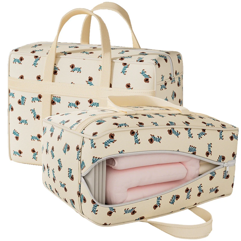1pc Foldable Luggage Organizer Bag with Cute Puppy Pattern,L