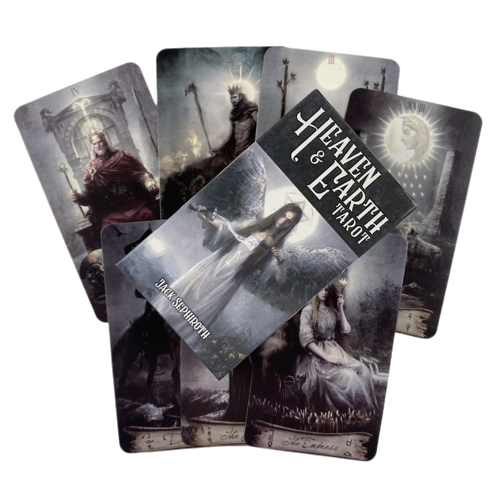 Cartas de Tarot del cielo y la tierra, baraja A 78, oráculo, visión en inglés, edición de adivinación, juegos de Borad