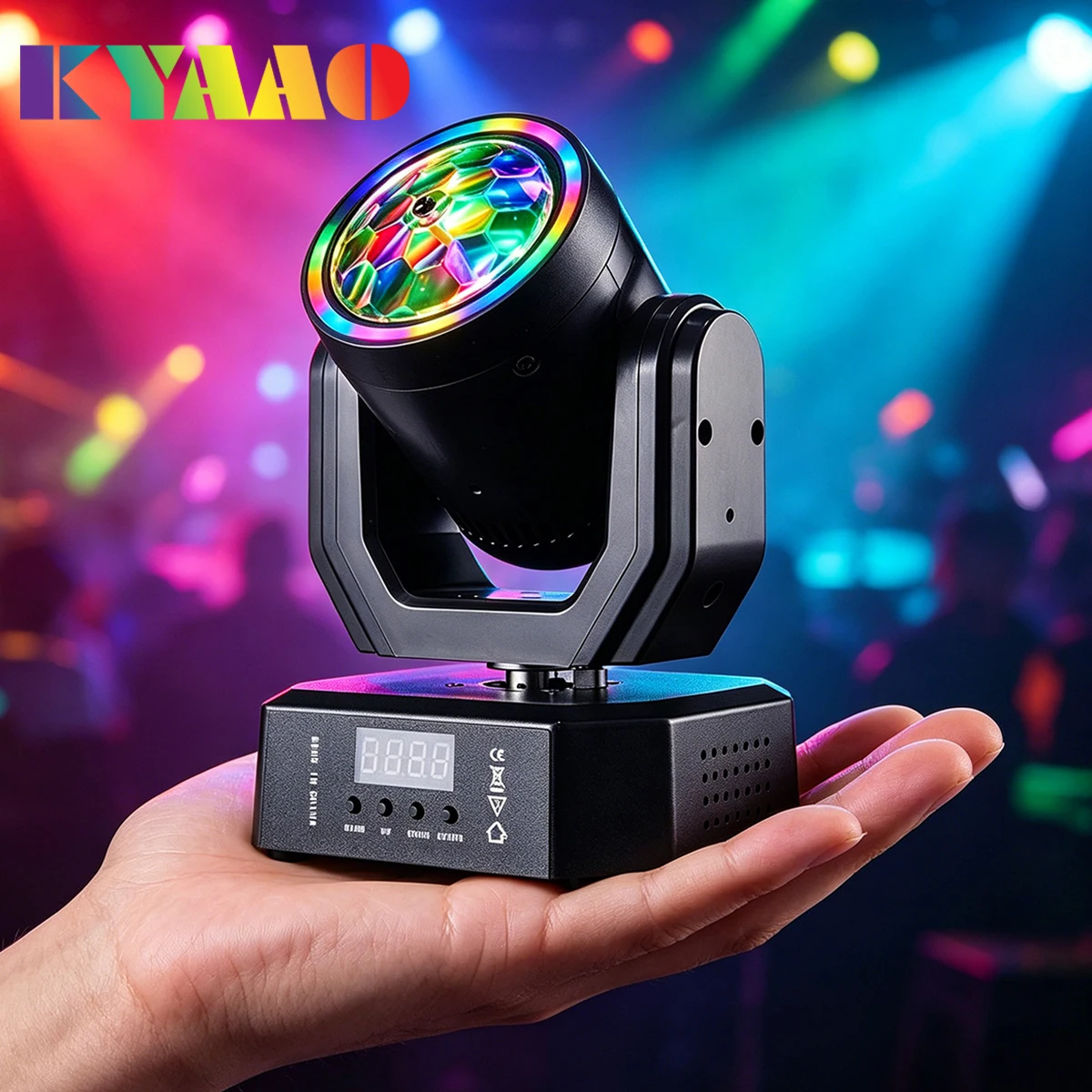 

Светодиодный мини-прожектор 30W с эффектом движения, RGB DMX512, для сцены, активируемый звуком, автоматический, для дискотек, вечеринок, лазерный эффект, лампа для диджеев