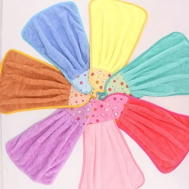 

7 шт. полотенца для рук, полотенца из микрофибры, крючки, полотенца для кухни, ванной комнаты, впитывающие полотенца, детские носовые платки, впитывающие