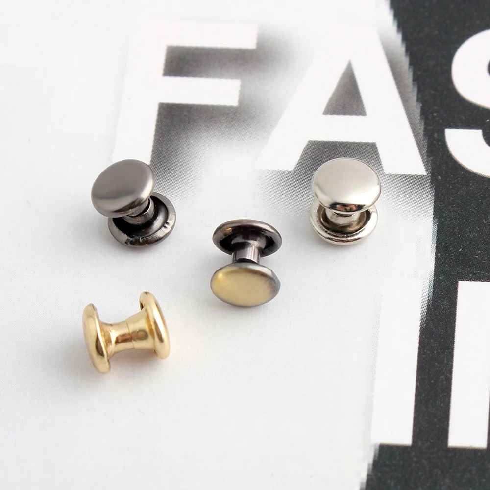 8X8mm 100% COPPER material flat spikes metal studs rivets metal for Handmade bags handbags belts decorative hat nail
