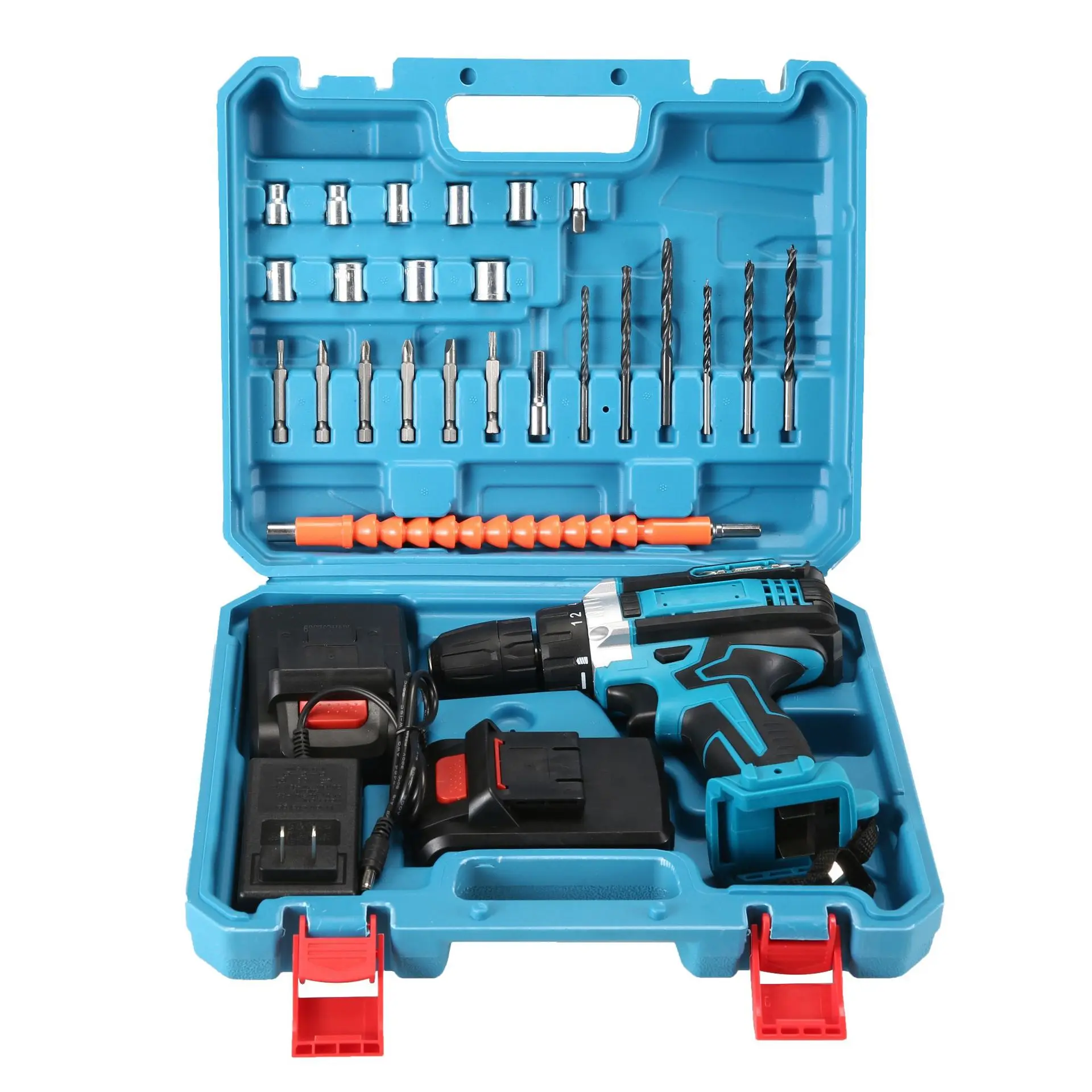 สว่านไร้สายลิเธียม JBS ใหม่ ชุดไขควงไฟฟ้า สว่านสำหรับใช้ในบ้าน ชุดเครื่องมือไฟฟ้า