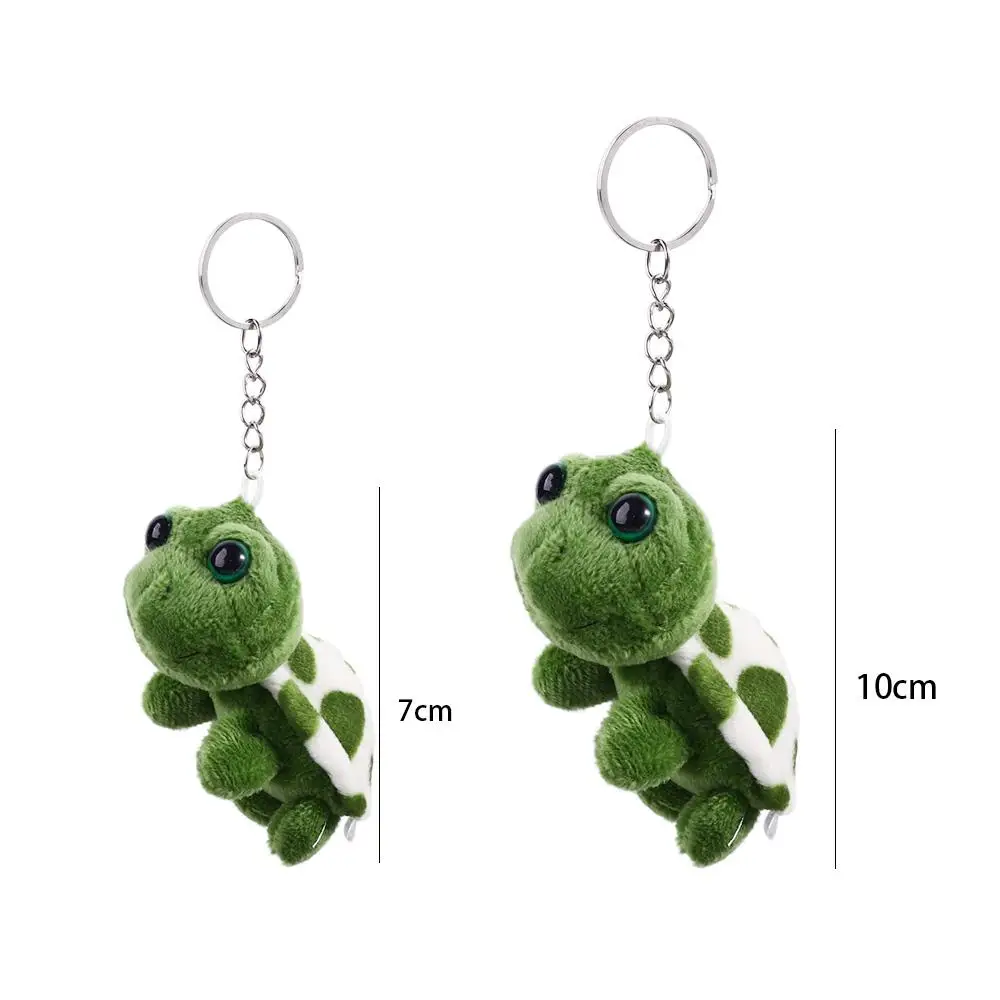 Crianças brinquedo dos desenhos animados carro chaveiro mini saco pingente auto animal chaveiro tartaruga boneca chaveiro de pelúcia chaveiro tartaruga pingente