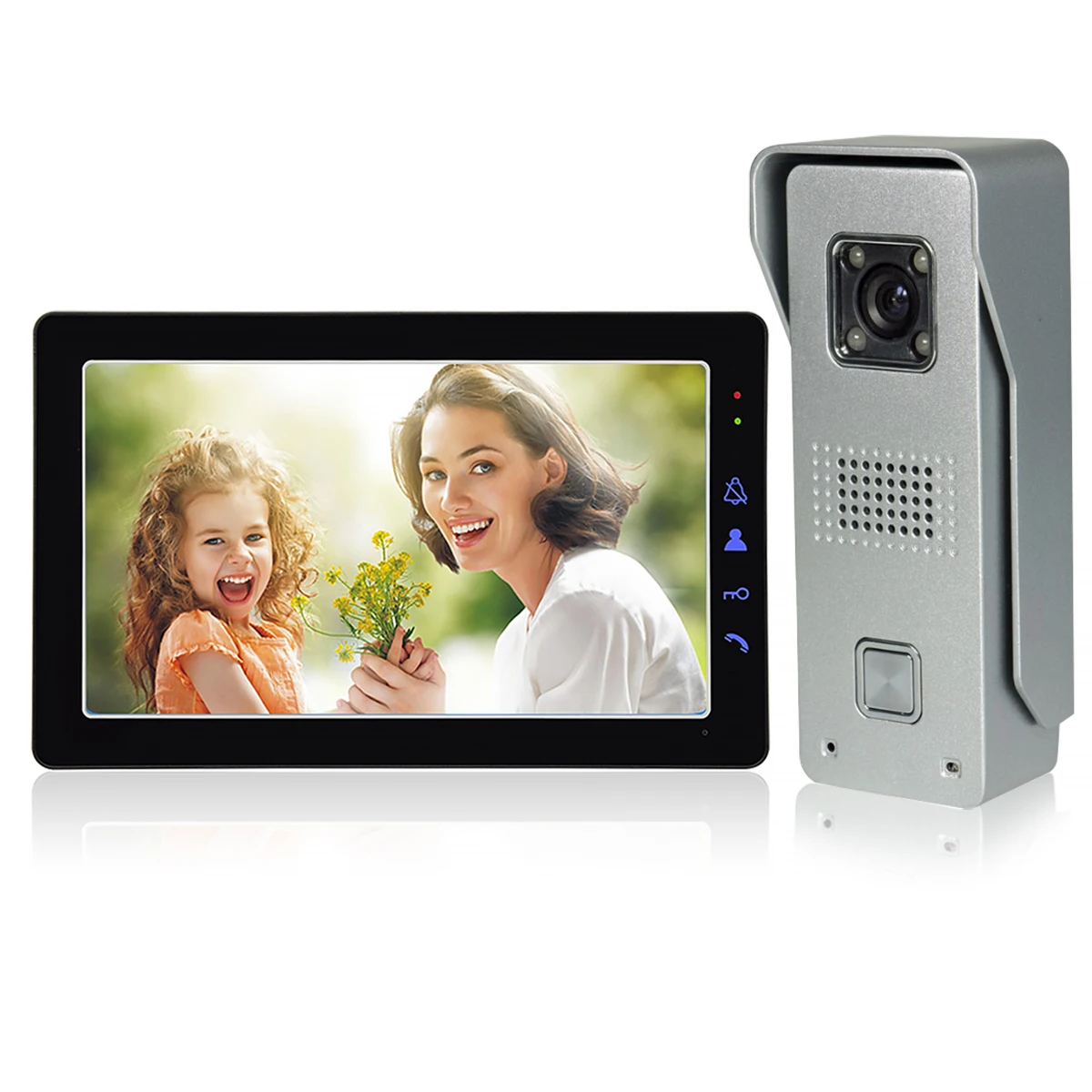 9 Inch Video Deur Twee-weg Intercom Systeem Video Deurtelefoon Deurbel Met Waterdichte & Ir Camera Voor Thuis villa Appartement