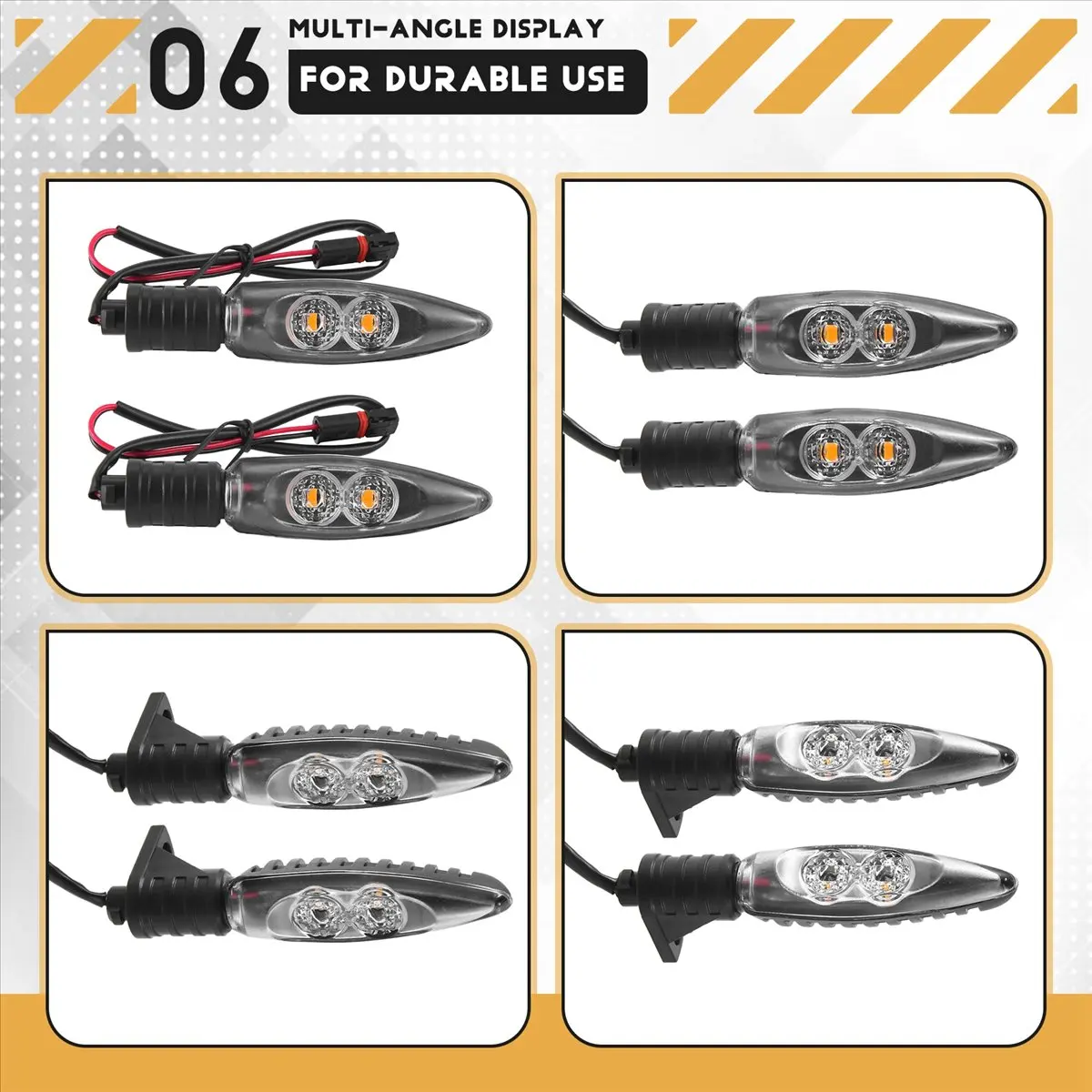 #89R Front Turn ,For -BMW R1200GS Adv F650GS R1200R Turn Signals LED Indicators Front (Black)