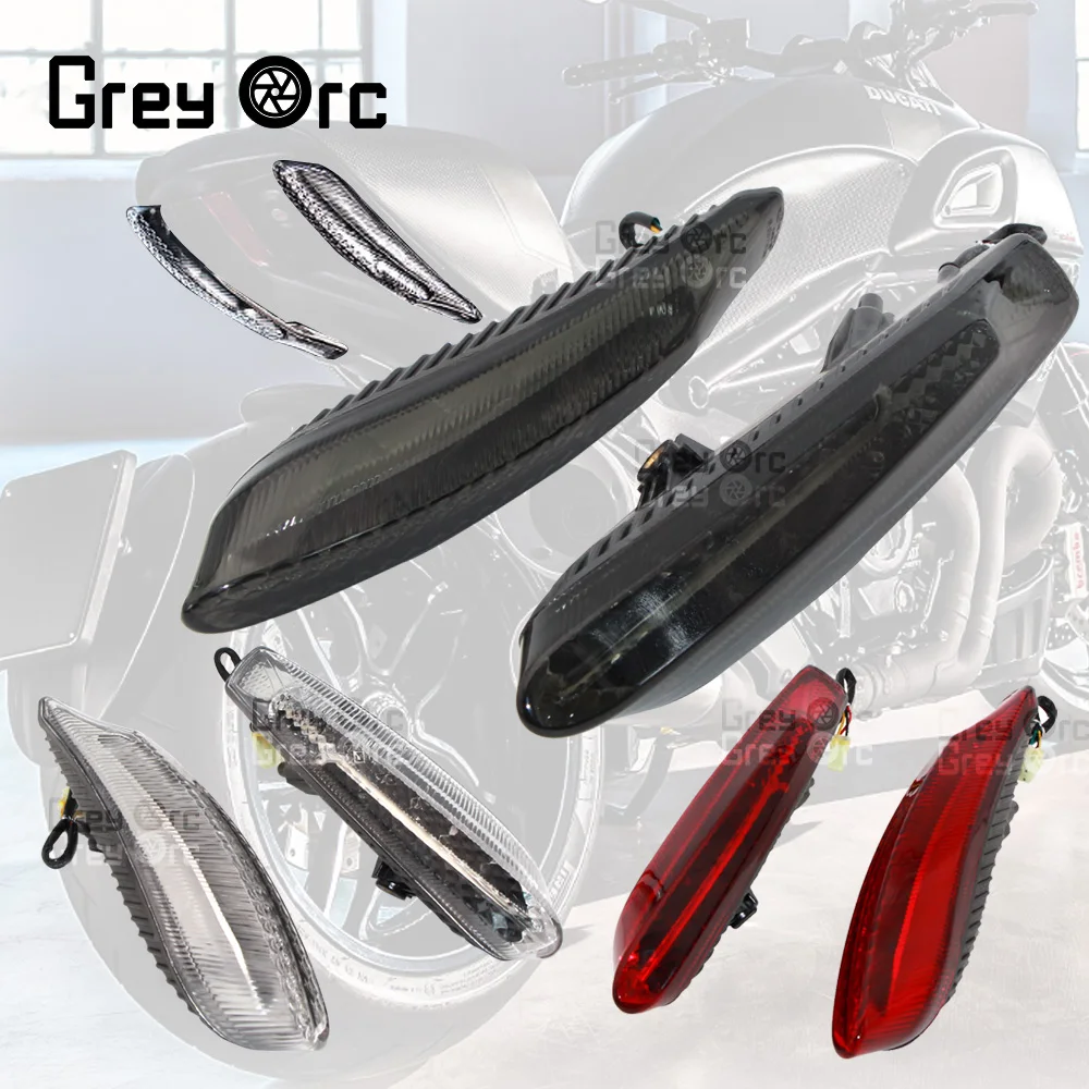 

Фонарь мотоцикла, задний фонарь для Ducati Diavel Carbon 2011-2015 Panigale, встроенные Сигналы поворота тормоза