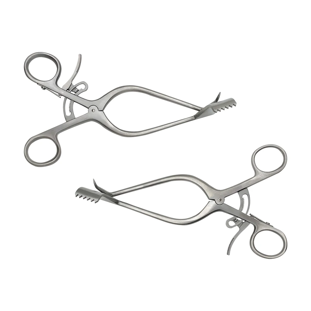 

Orthopedics Retractor Self-Retaining with Hook with Baffle left right Autoclaveable 18cm Surgical instruments
