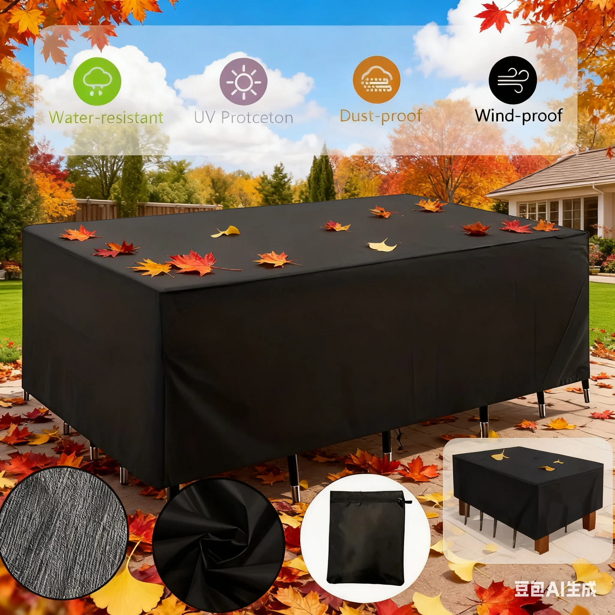 Universal, Full size Garden Furniture Cover Set - Chair Cover & Sofa Table Cover, UV Resistant & Waterproof