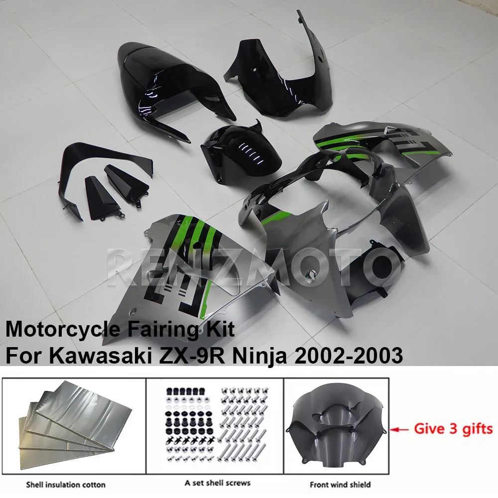 

K0918-106a Motorcycle Fairing Set Body Kit Plastic For Kawasaki ZX-9R Ninja 2002-2003 Accessories ABS Injection Bodywork