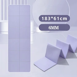 Foldable Yoga Mat Eco Friendly TPE Folding Travel Exercise Fitness Mat Double Sided Non-slip for Yoga Pilates & Floor Workouts
