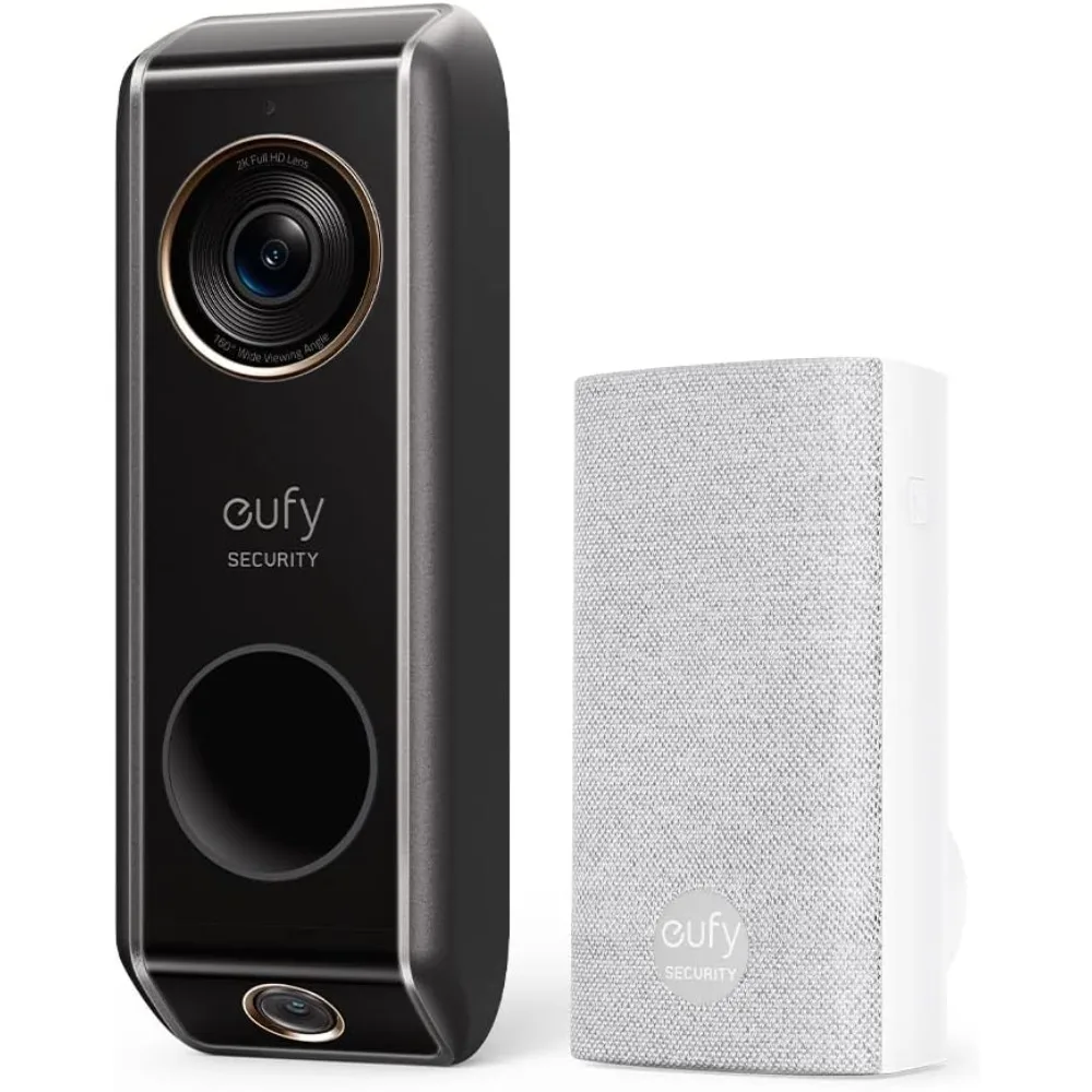 

US Shipping Video Doorbell Wired with Chime Dual Camera 2K HDR Delivery Guard Security Camera Motion Alerts No Monthly