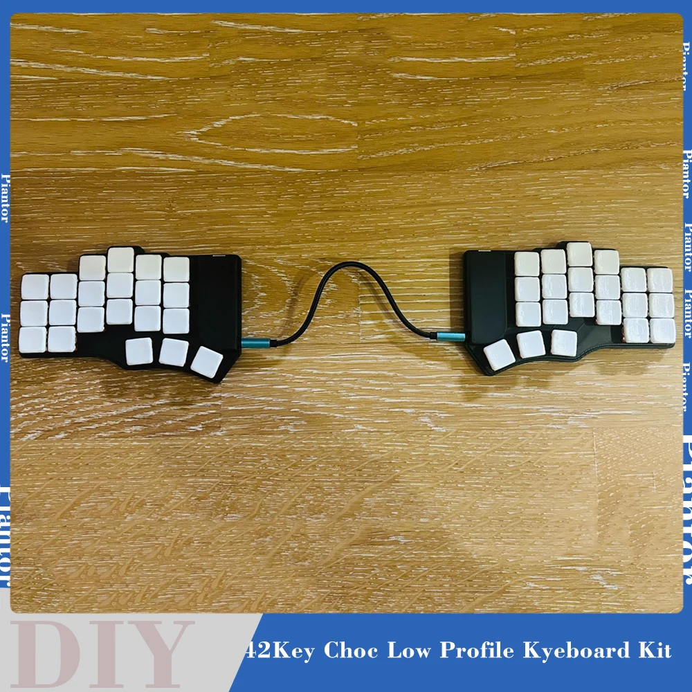 

Piantor Keyboard 42 Key Wired Choc V1 Low Profile Hot Swap Socket VIAL Configure Keyboard Kit Without Caps Kit Split Keyboard