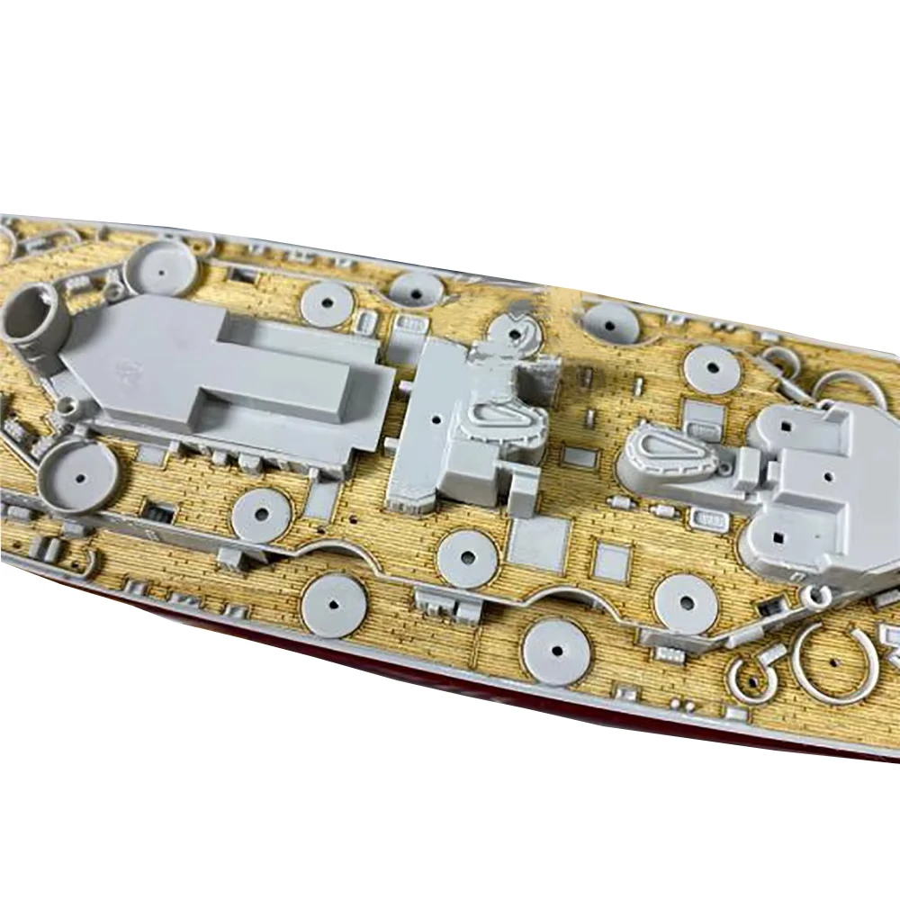 1/700 Scale Wooden Deck & Anchor Chain for Trumpeter 05734 USS North Carolina BB-55 Model Ship Battleship Accessories view 2