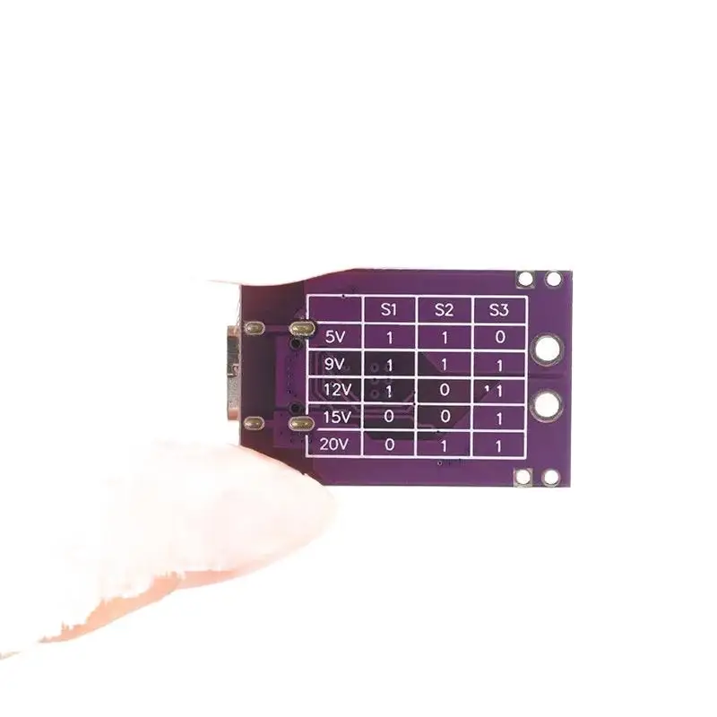 PD/QC/AFC Pemicu Umpan Isi Daya Cepat Mendukung Output Tegangan Tetap 5V 9V 12V 15V 20V