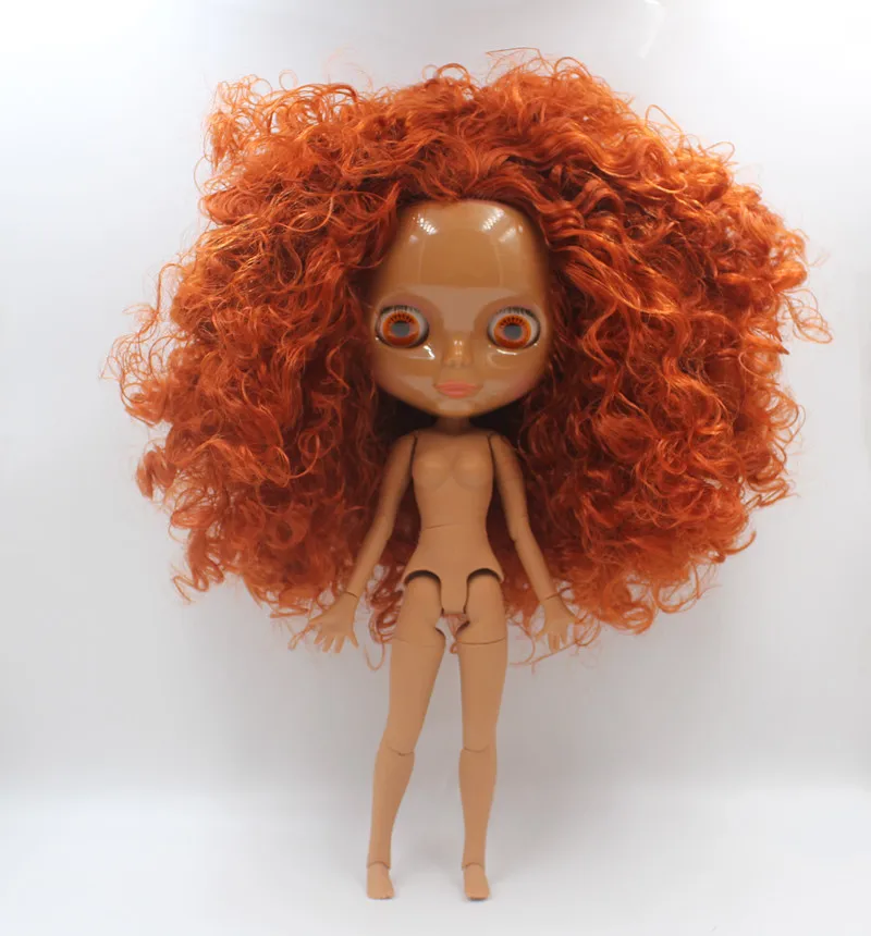 

Free Shipping big discount RBL-25033J DIY Nude Blyth doll birthday gift for girl 4color big eye with beautiful Hair cute toy