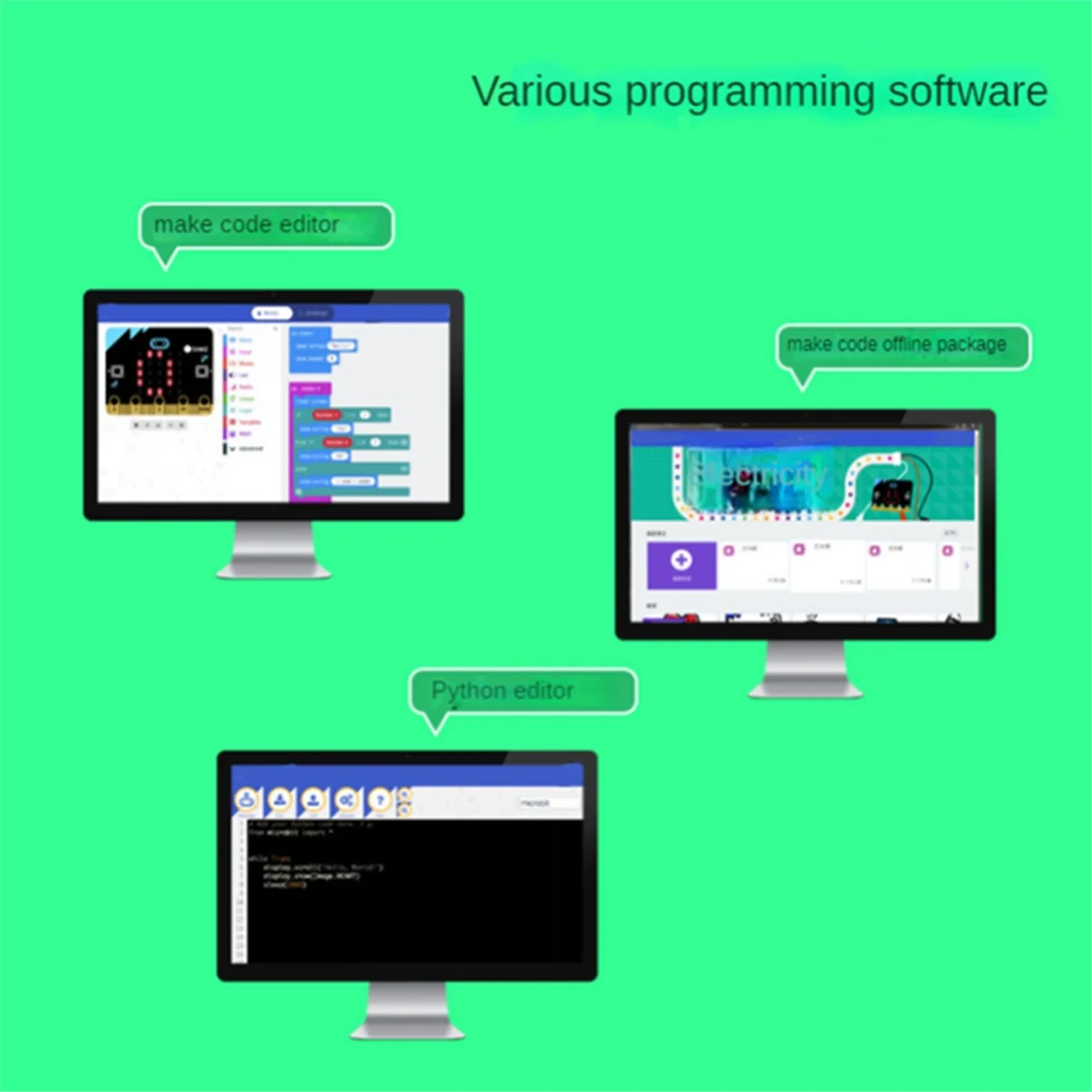 Bbc Microbit V2.0 introduzione alla scheda madre alla programmazione grafica nella scheda di sviluppo dell'apprendimento programmabile Python