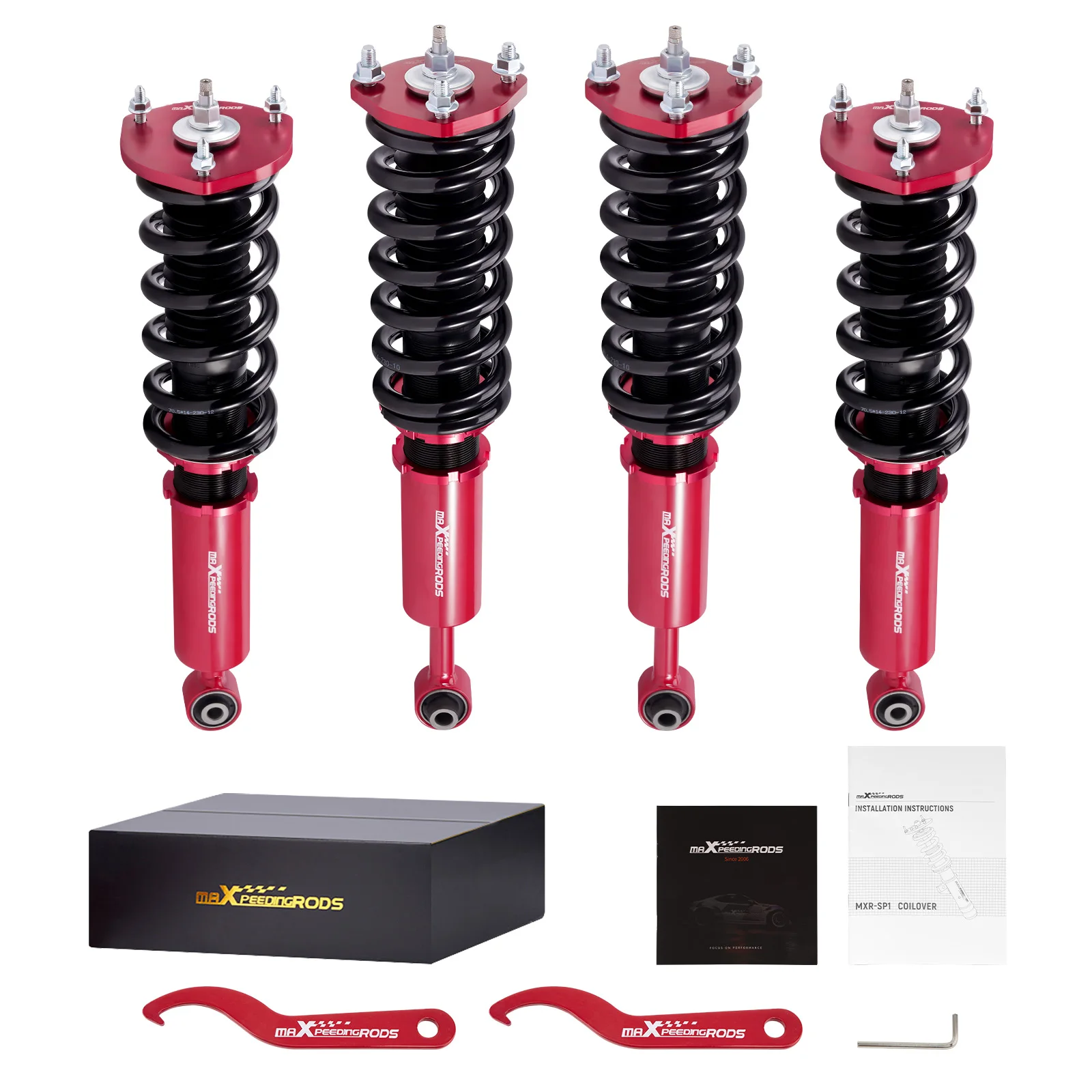 24 Way Damper Adjustable Coilovers Shocks Kit For Lexus IS300 2000-2005 Coil Spring Shock Strut Spring Strut Coilover