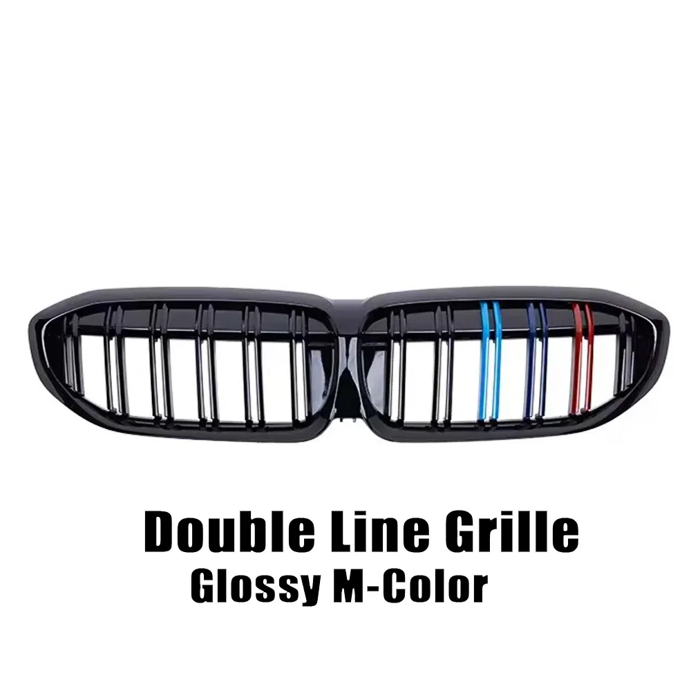 XVIP Front Bumper Kidney Grill Diamonds Style Grille For BMW 3-Series G20 G21 2019-2022 318i 320i 320d 330i 340i 340d M Sport image 3