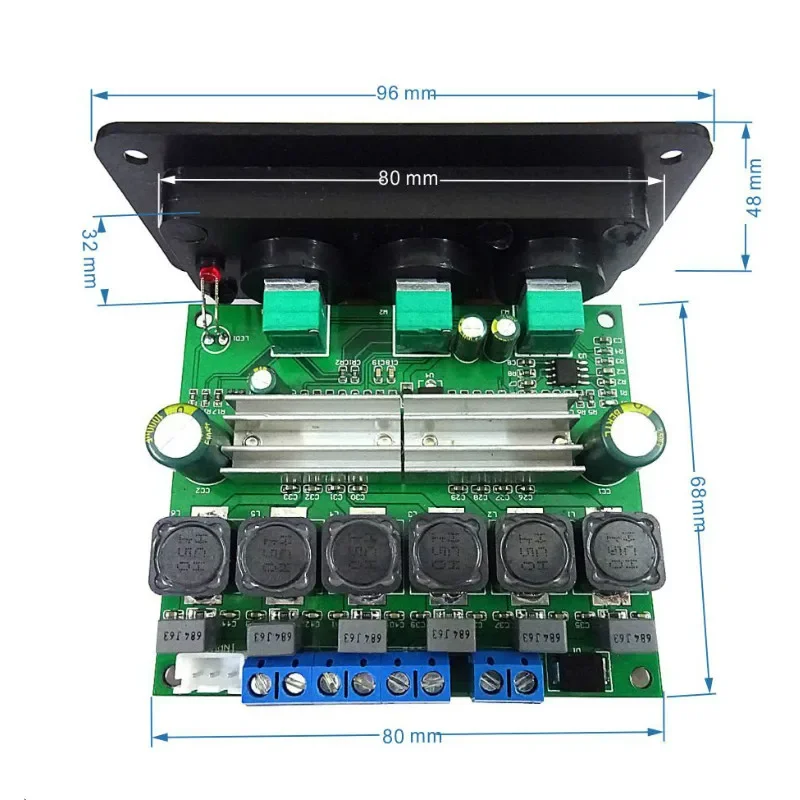 Sotamia tpa3116 subwoofer amplificador de potência placa áudio 2x50w + 100w 2.1 canais tpa3116d2 amplificador de som digital diy casa inteligente