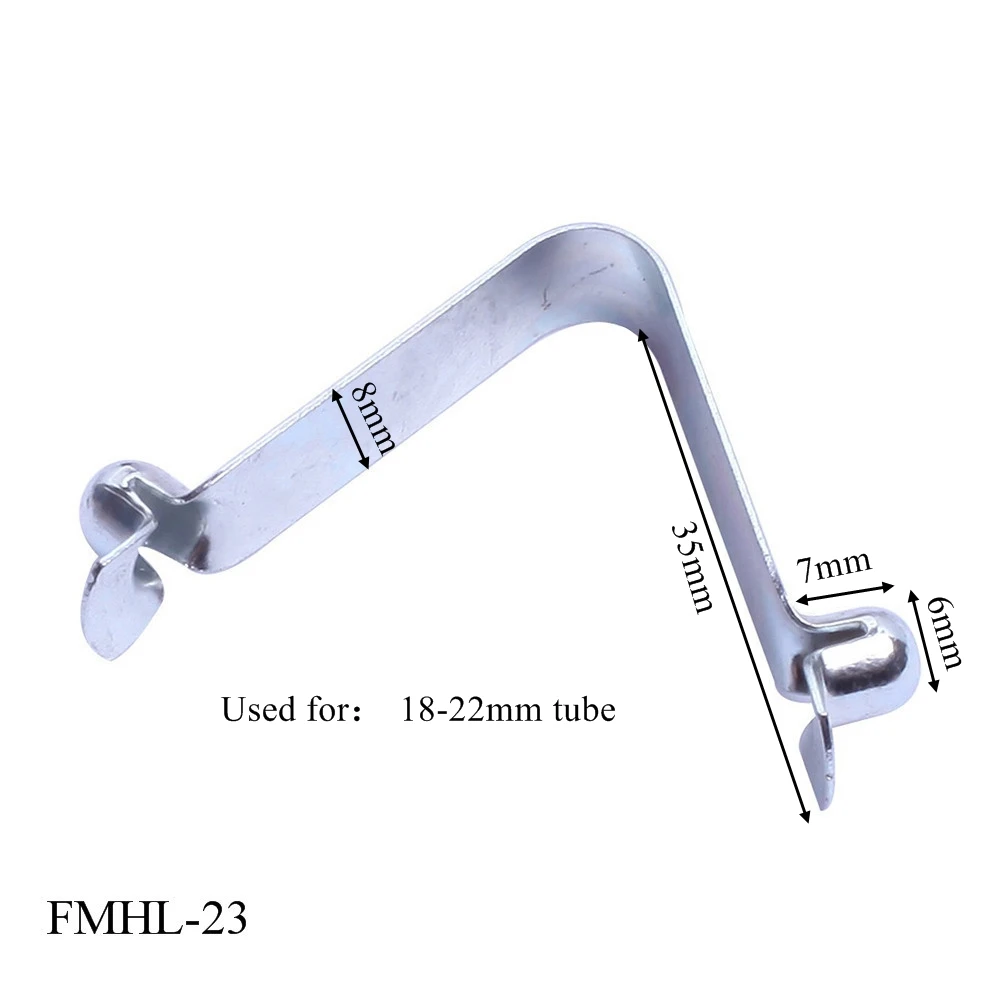 10pcs/lot Double Button Spring Clip V Shape Button Lock Spring Clamping for Pipes