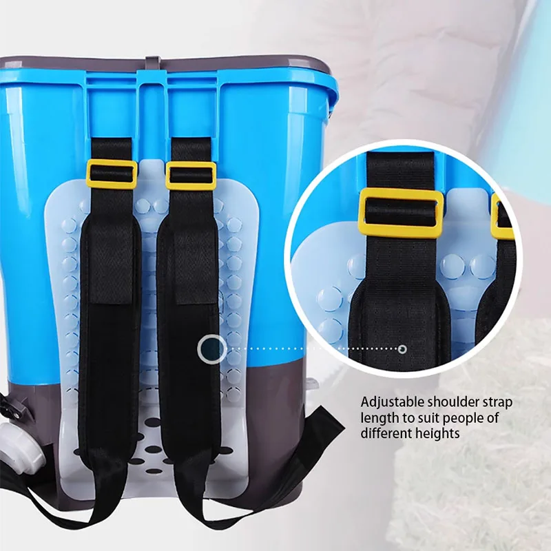 Electric Fertilizer Spreader Backpack-Style Agricultural Fertilizer Spreader Multifunctional Livestock Feeding M achine