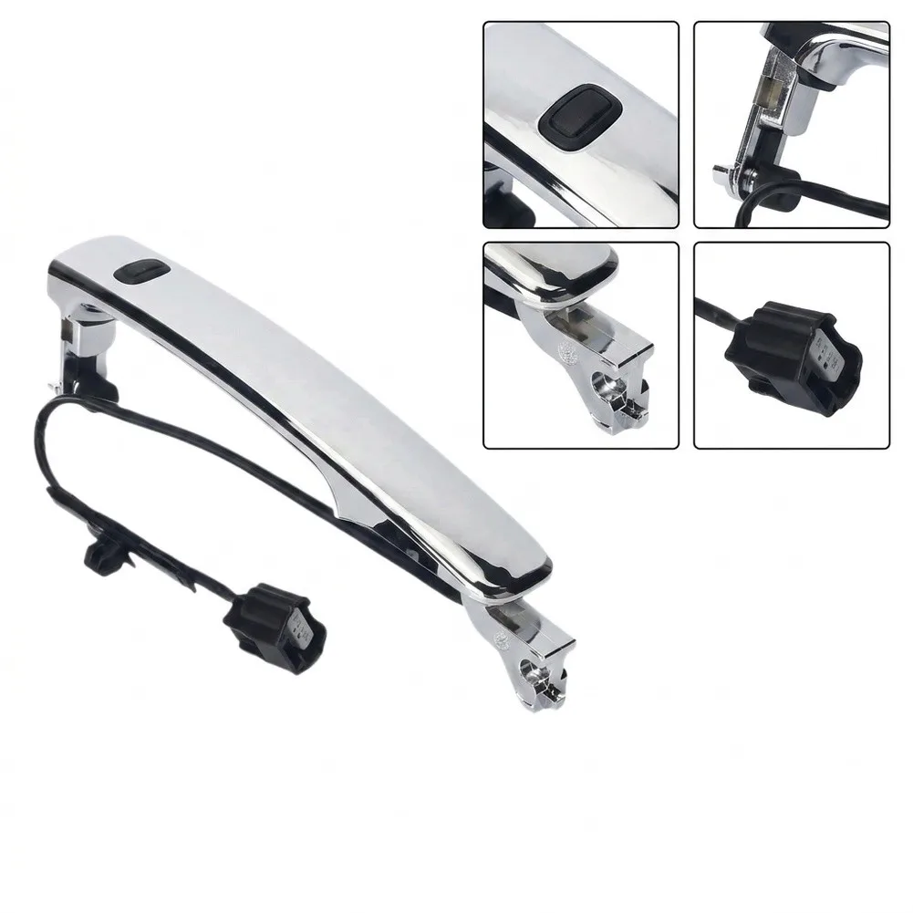 Manija de puerta exterior cromada delantera izquierda (lado del conductor) para Nissan Rogue 2010-2013 80640-CZ31B, 80640CZ31B, 80640-CZ31A, 80640CZ3