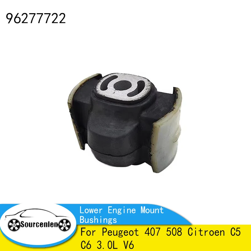 96277722 Lower Engine Mount Bushings Semi-axle Bracket Sleeve For Peugeot 407 508 Citroen C5 C6 3.0L V6