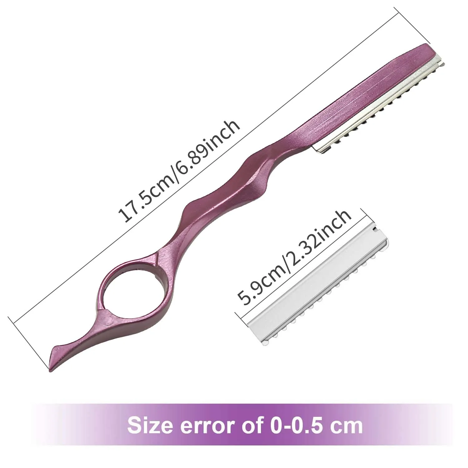 Thinning Razor Safe Salon Hairdressing Scissors Razor Shear Hair Cutter Rotary Barber Hair Cutting Knife Razors 5/10 1Blade
