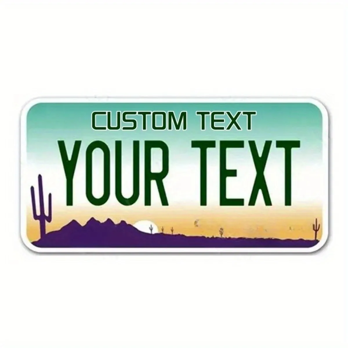 12x6" Custom USA City Car Tags | Personalized Text/Name United States License Plate Replica view 3