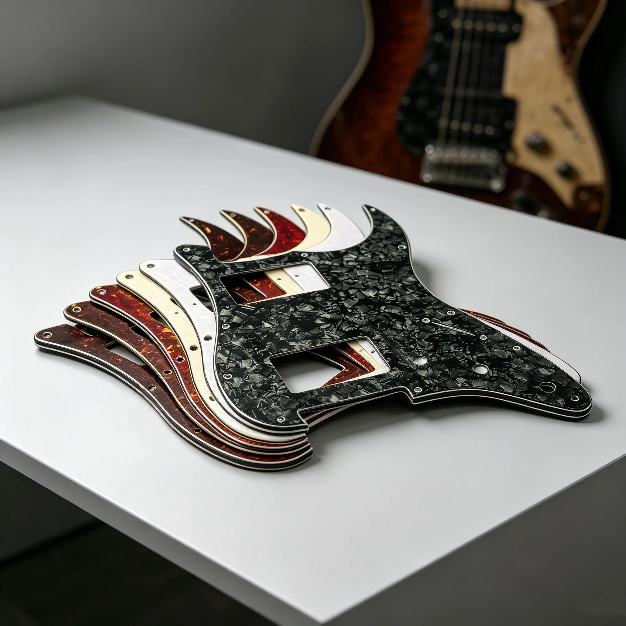 RUKOVA HH 11-Loch ST E-Gitarren-Schlagbrett, kompatibel mit Standard-FD-ST-Gitarren im modernen Stil