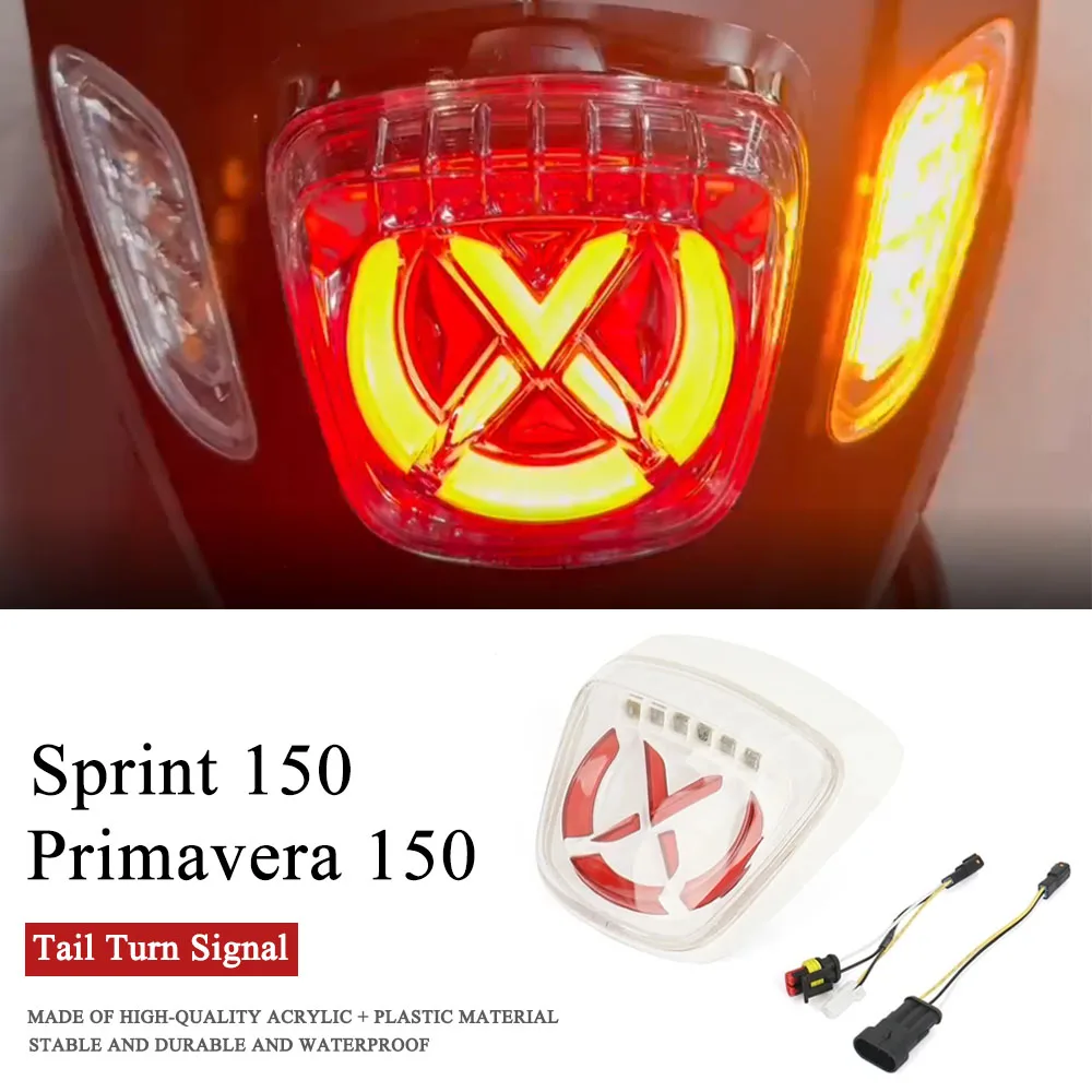 

Motorcycle Accessories Taillights Rear Tail Light Brake Blinker Stop Brake Lamp Fit For Vespa Sprint150 Primavera 150 Sprint 150
