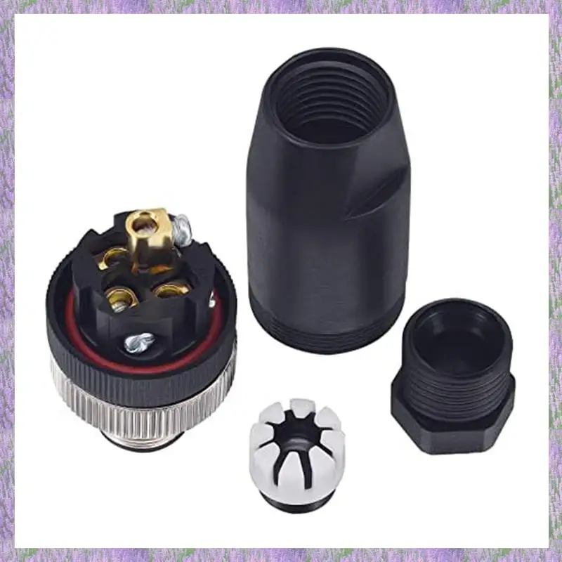 

A63K-Spare Parts M12 5 Pin Male And Female Receptacle Panel Aviation Wire Connector, 12Mm Industrial Circular Connector, IP67,4