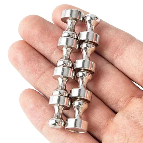 Imagen 2 del producto Chinchetas magnéticas fuertes de Metal, imanes de neodimio, pizarra blanca, chinchetas para nevera, alfileres magnéticos de potencia para oficina y escuela